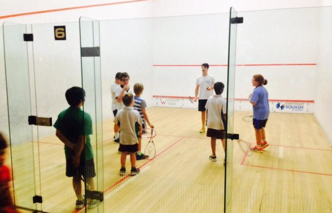 Sports, juniors playing squash, Squash, Willoughby